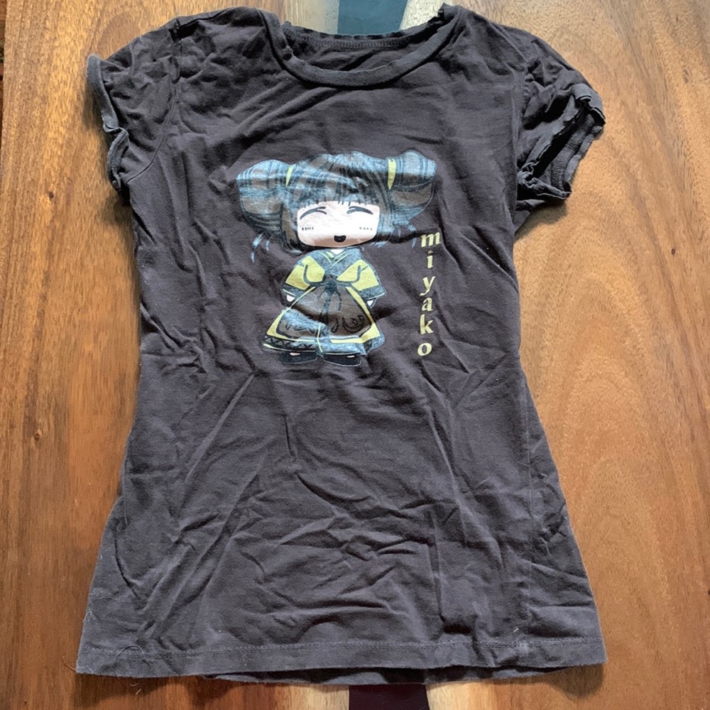 Brown Graphic Baby Tee